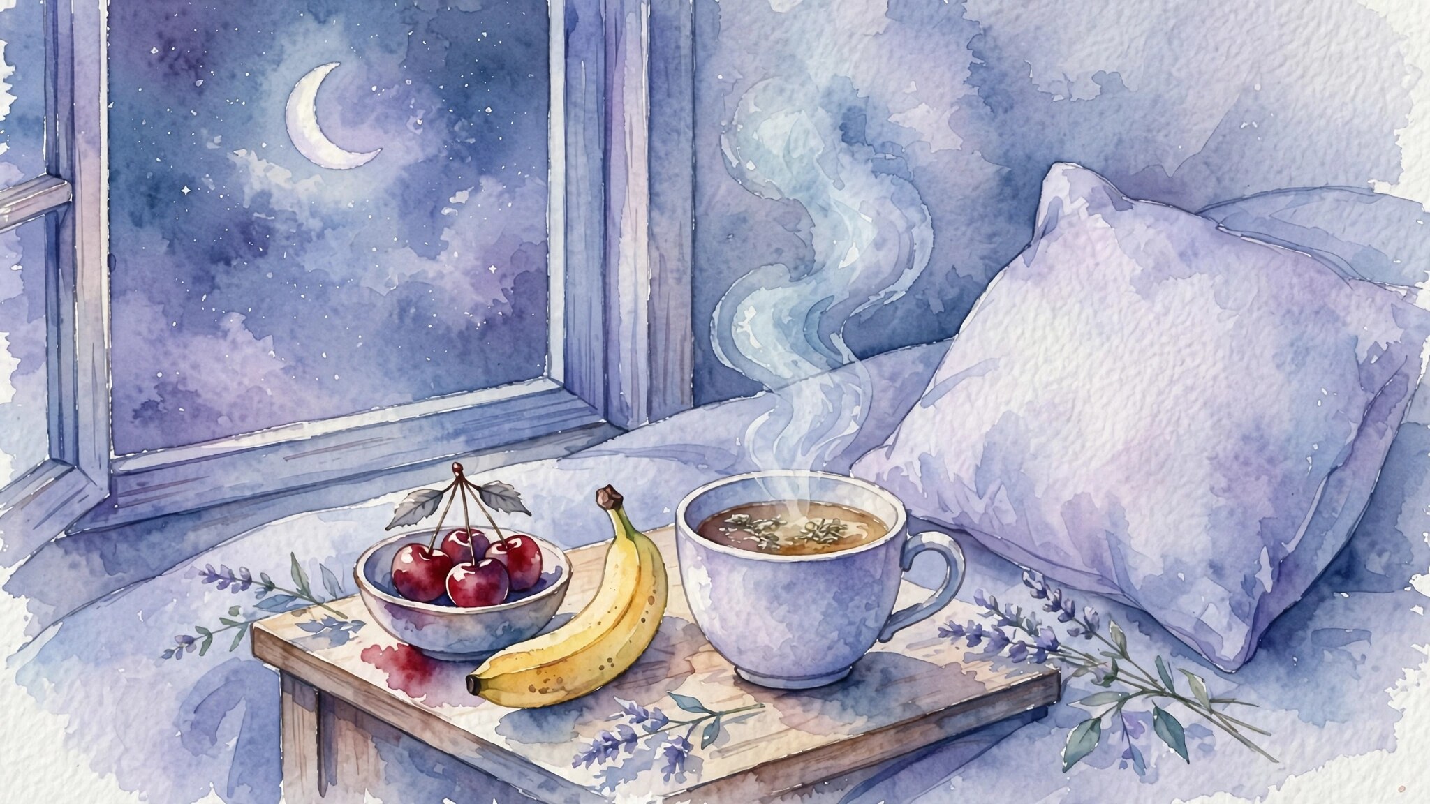 Sonno e serotonina – watercolor, no people