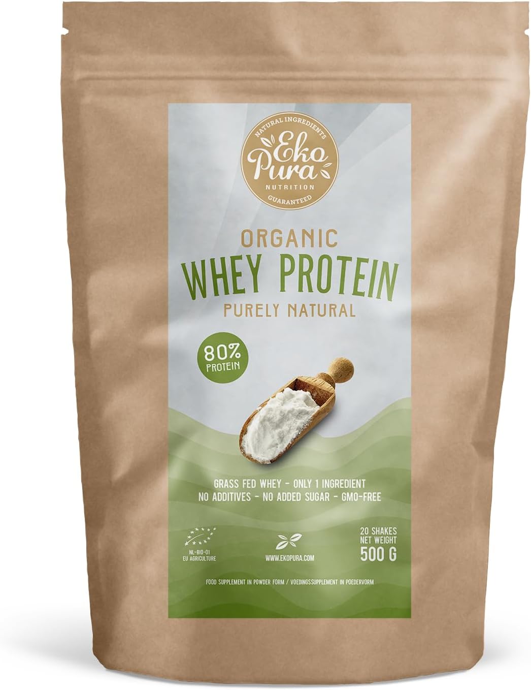 Whey protein biologico naturale 80% proteine